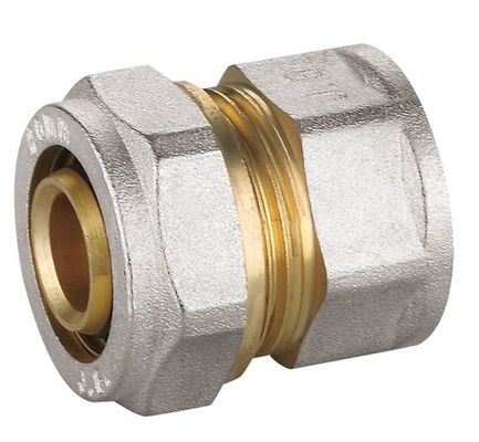 Vernikkelde messing fittingen PF5003 vrouwelijke rechte verbindingsconnector