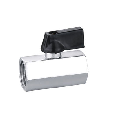 1/4“ 1/2“ 3/8 de Slijtage van bv1065-FF van Messingsmini ball valve chrome plated het Verzetten zich tegen