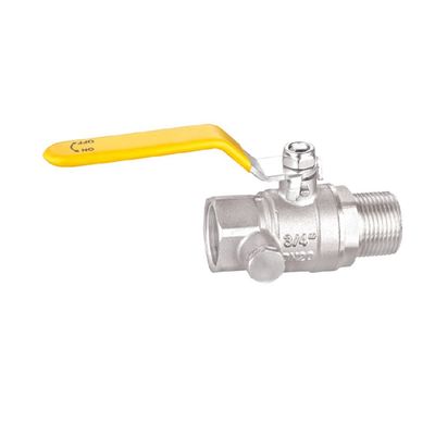 3/4“ 1/2“ het GasKogelklep bv1028-MF Ingepaste ISO228/1 van het 1 Duimmessing
