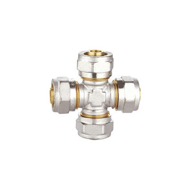 Gelijke Diameter Vier Manier PF5010 van Pexal pex brass compression fittings