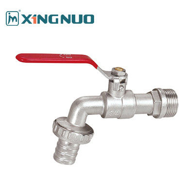 mannelijke gespannen nikkelplating lange handgreep rode handgreep Moderne eenvoud stijl nikkel tekening Afwerking Messing Bibcock